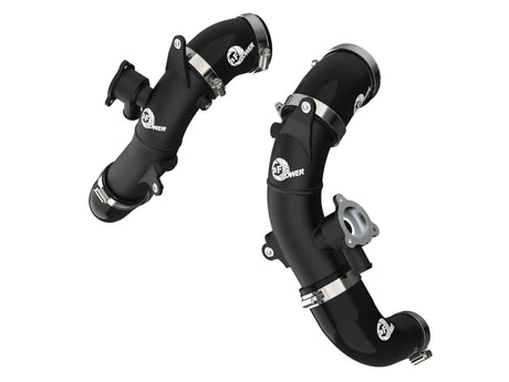 aFe 2022 Toyota Tundra V6-3.5L (tt) BladeRunner 2.5in Aluminum Hot Charge Pipe - Black aFe Intercoolers  AXOPROS