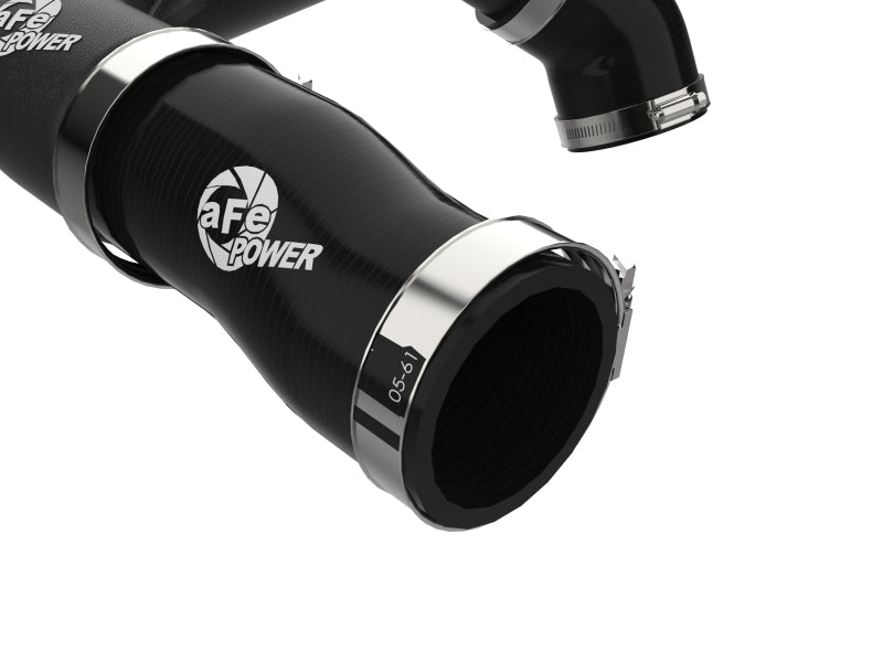 aFe 2024+ Jeep Wrangler JL L4-2.0L (t) BladeRunner 2-1/2in Aluminum Hot Charge Pipe - Black aFe Intercoolers  AXOPROS