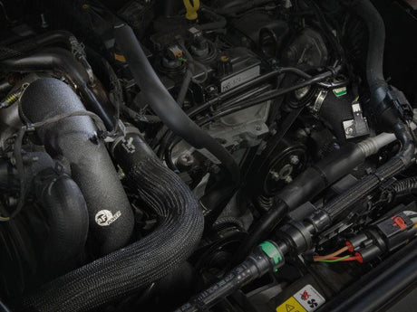 AFE 21-22 Ford Bronco L4-2.3L (t) BladeRunner Alum Hot/Cold Charge Pipe Kit - Black aFe Intercoolers  AXOPROS
