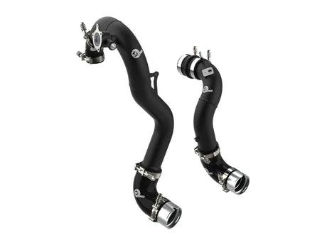 AFE 21-22 Ford Bronco L4-2.3L (t) BladeRunner Alum Hot/Cold Charge Pipe Kit - Black aFe Intercoolers  AXOPROS