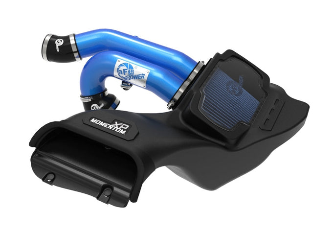 aFe 21-22 Ford F-150 Raptor V6-3.5L(tt) Momentum XP Cold Air Intake System - Blue w/ Pro 5R Filter aFe Cold Air Intakes  AXOPROS
