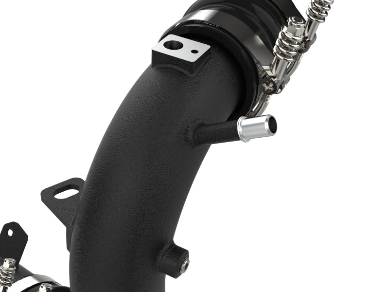 aFe 21-23 Ford Bronco V6-2.7Ltt BladeRunner Alum Hot & Cold Charge Pipe Kit - Black aFe Intercoolers  AXOPROS