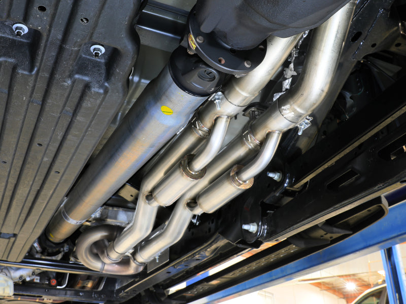 aFe 21-24 Ford F-150 Vulcan Series 3 IN to 3-1/2 IN Stainless Steel Cat-Back Exhaust System - Black aFe Catback  AXOPROS