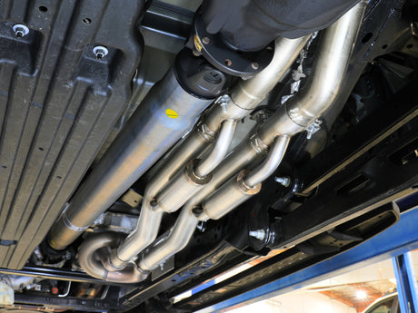 aFe 21-24 Ford F-150 Vulcan Series 3 IN to 3-1/2 IN Stainless Steel Cat-Back Exhaust System - Black aFe Catback  AXOPROS