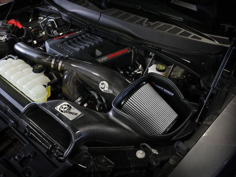 aFe 21-24 Ford F150 Raptor Track Series Carbon Fiber Cold Air Intake System w/ Pro DRY S Filter aFe Cold Air Intakes  AXOPROS