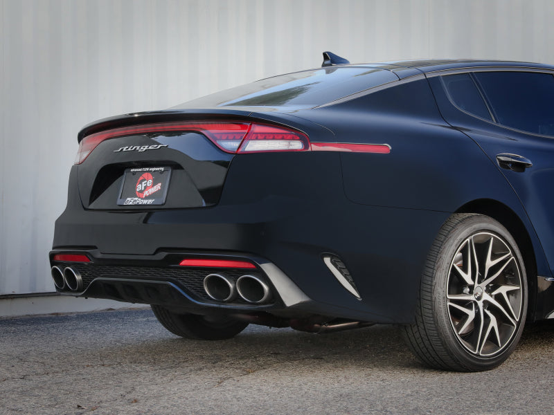 aFe 22-23 Kia Stinger L4-2.5L Turbo Gemini XV 3in to Dual 2-1/2in Cat-Back Exhaust System w/ Cut-Out aFe Catback  AXOPROS