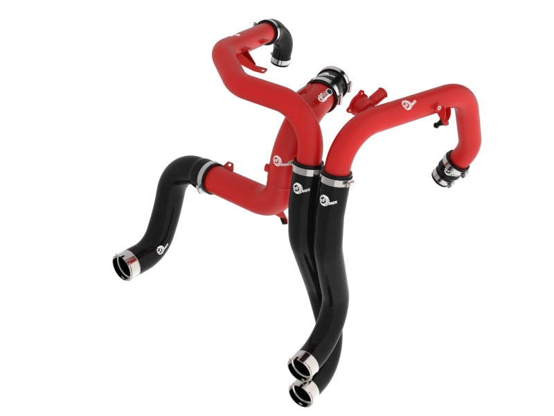 aFe 22-24 Ford Bronco Raptor BladeRunner Aluminum Hot and Cold Charge Pipe Kit Red aFe Intercoolers  AXOPROS