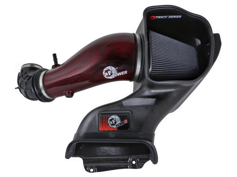 aFe 23-24 Ford F150 Raptor R Supercharged Red Carbon Track Series Air Intake w/ P5R Filter (MOQ 24) aFe Cold Air Intakes  AXOPROS