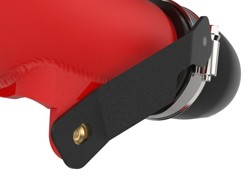 aFe 23-24 Toyota Sequoia V6-3.4L Hybrid BladeRunner 2.5in Aluminum Hot Charge Pipe - Red aFe Intercoolers  AXOPROS