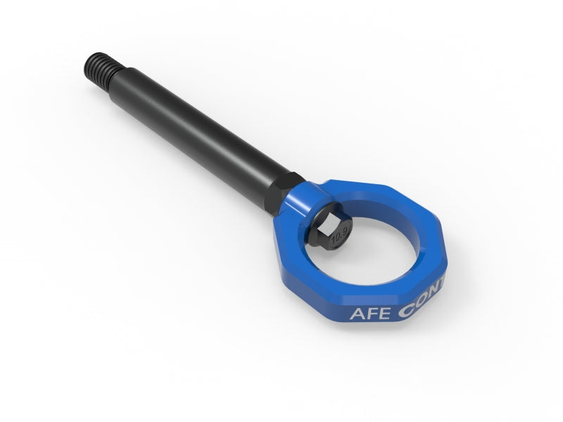 aFe 23-25 BMW M2 (G87) CONTROL Front / Rear Tow Hook - Blue aFe Tow Hooks  AXOPROS