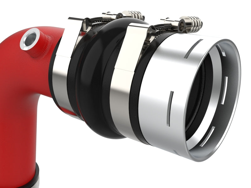 aFe 23-25 Ford F250/F350 Super Duty V8-6.7L BladeRunner Aluminum Hot & Cold Charge Pipe Kit - Red aFe Intercoolers  AXOPROS