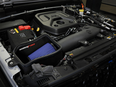aFe 24-25 Jeep Wrangler JL 4XE L4 2.0L Magnum FORCE Stage-2 Cold Air Intake System w/ Pro 5R Filter aFe Cold Air Intakes  AXOPROS