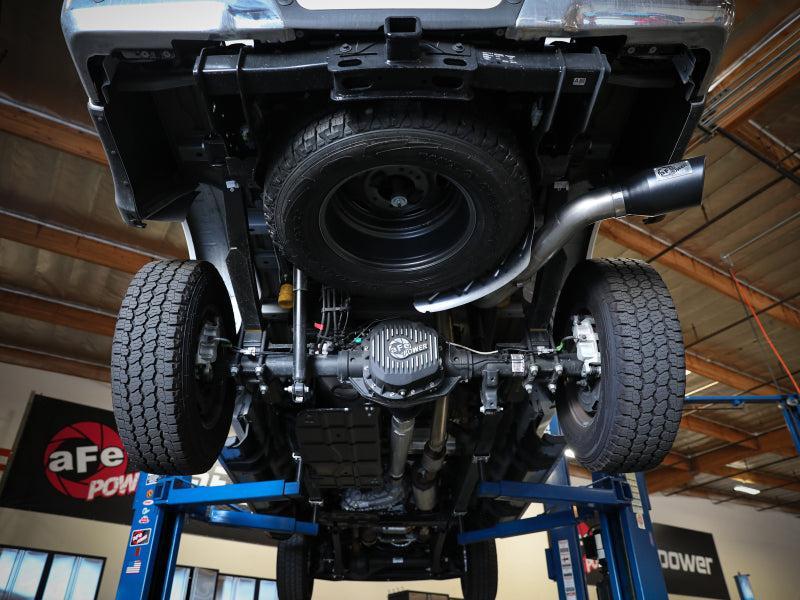 aFe Apollo GT Series 3-1/2in 409 SS Axle-Back Exhaust 17-20 Ford F-250/F-350 Polished Tip No Muffler aFe Axle Back  AXOPROS