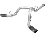 aFe ATLAS 4in DPF-Back Alum Steel Exhaust System w/Black Tip 2017 Ford Diesel Trucks V8-6.7L (td) aFe DPF Back  AXOPROS