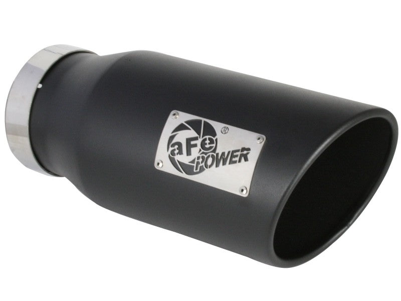 aFe ATLAS 5in Alum Steel DPF-Back Exhaust System w/Black Tip 19-20 Ram Diesel Trucks L6-6.7L (td) aFe DPF Back  AXOPROS