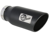 aFe ATLAS 5in Alum Steel DPF-Back Exhaust System w/Black Tip 19-20 Ram Diesel Trucks L6-6.7L (td) aFe DPF Back  AXOPROS