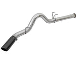 aFe ATLAS 5in DPF-Back Alum Steel Exhaust System w/Black Tip 2017 Ford Diesel Trucks V8-6.7L (td) aFe DPF Back  AXOPROS