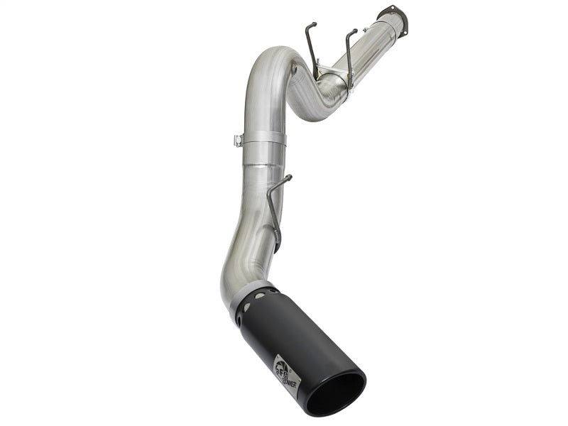 aFe ATLAS 5in DPF-Back Alum Steel Exhaust System w/Black Tip 2017 Ford Diesel Trucks V8-6.7L (td) aFe DPF Back  AXOPROS