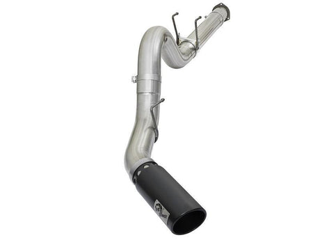 aFe ATLAS 5in DPF-Back Alum Steel Exhaust System w/Black Tip 2017 Ford Diesel Trucks V8-6.7L (td) aFe DPF Back  AXOPROS