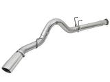 aFe ATLAS 5in DPF-Back Alum Steel Exhaust System w/Polished Tip 2017 Ford Diesel Trucks V8-6.7L (td) aFe DPF Back  AXOPROS