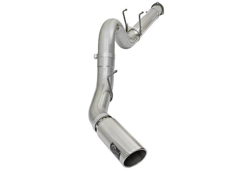 aFe ATLAS 5in DPF-Back Alum Steel Exhaust System w/Polished Tip 2017 Ford Diesel Trucks V8-6.7L (td) aFe DPF Back  AXOPROS