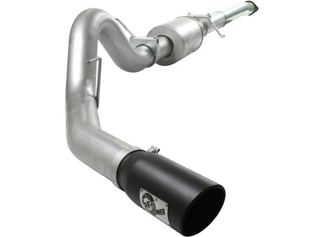 aFe Atlas Exhaust 4in Aluminized Cat-Back w/ 304 SS Black Tip 11-13 Ford F-150 EcoBoost V6 3.5L (tt) aFe Catback  AXOPROS
