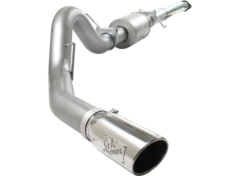 aFe Atlas Exhaust 4in Aluminized Cat-Back w/ 304 SS Polished Tip 11-13 Ford F-150 EcoBoost V6 3.5L aFe Catback  AXOPROS