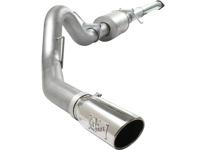 aFe Atlas Exhaust 4in Aluminized Cat-Back w/ 304 SS Polished Tip 11-13 Ford F-150 EcoBoost V6 3.5L aFe Catback  AXOPROS
