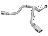 aFe Atlas Exhaust 4in DPF-Back Exhaust Aluminized Steel Polished Tip 11-14 ford Diesel Truck V8-6.7L aFe DPF Back  AXOPROS