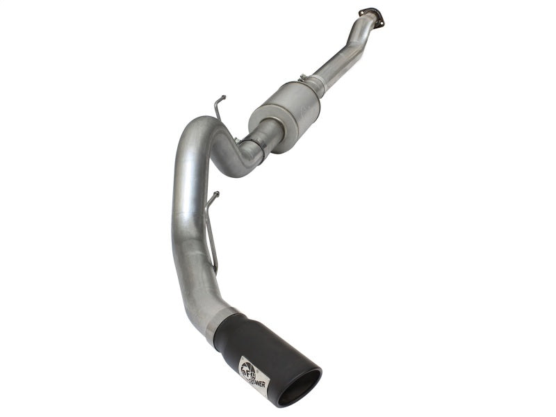 aFe Atlas Exhausts 4in Cat-Back Aluminized Steel Exhaust Sys 2015 Ford F-150 V6 3.5L (tt) Black Tip aFe Catback  AXOPROS