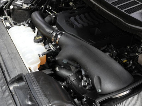 aFe BladeRunner 21-22 Ford F-150 Ecoboost V6-3.5L(tt) Aluminum Hot and Cold Charge Pipe Kit Black aFe Intercoolers  AXOPROS