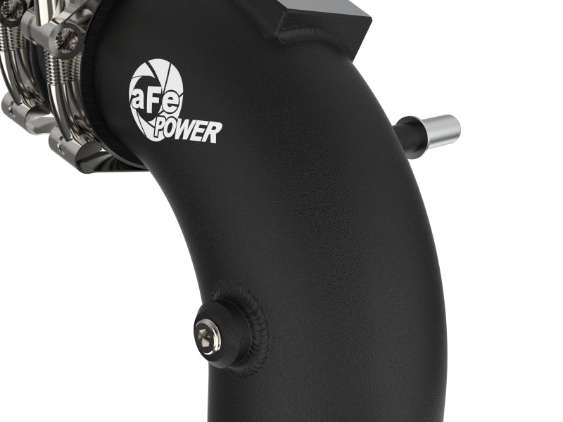aFe BladeRunner 21-22 Ford F-150 Ecoboost V6-3.5L(tt) Aluminum Hot and Cold Charge Pipe Kit Black aFe Intercoolers  AXOPROS