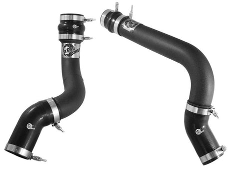 aFe BladeRunner 3in Black Intercooler Tubes Hot & Cold Side Kit for 13-14 Dodge RAM Diesel 6.7L (td) aFe Intercoolers  AXOPROS
