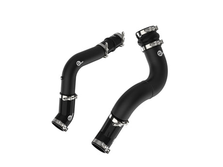 aFe BladeRunner Aluminum Hot and Cold Charge Pipe Kit Black RAM Diesel Trucks 19-23 L6-6.7L (td) aFe Intercoolers  AXOPROS