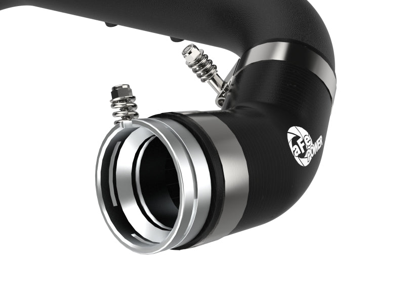 aFe BladeRunner Black 2-3/4in Aluminum Charge Pipe 2021 Toyota Supra GR (A90) I4-2.0L (t) B48 aFe Intercoolers  AXOPROS
