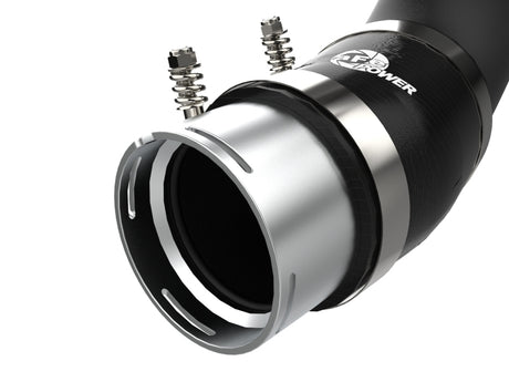 aFe BladeRunner Black 3in Aluminum Charge Pipe Kit 20-21 GM Diesel Trucks V8-6.6L (td) L5P aFe Intercoolers  AXOPROS