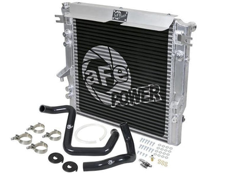 aFe BladeRunner GT Series Bar and Plate Radiator w/ Black Hoses 12-18 Jeep Wrangler (JK) V6 3.6L aFe Radiators  AXOPROS