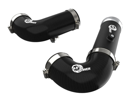 aFe BladeRunner Intercooler Hot & Cold Side Tubes Combo 20-21 GM Trucks 3.0L (td) - Black aFe Intercoolers  AXOPROS
