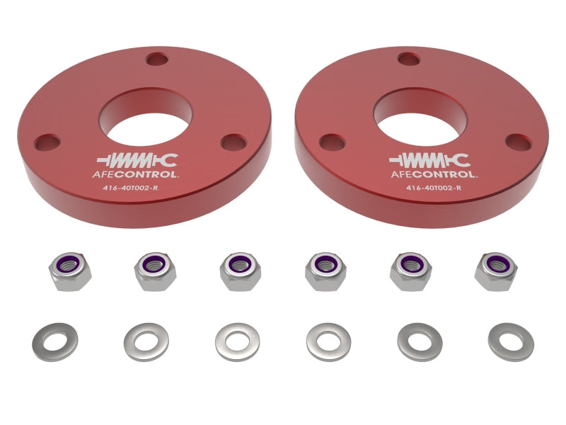 aFe CONTROL 23-24 Chevrolet Colorado ZR2 / GMC Canyon AT4X L4 2.7L (t) 1.25in Leveling Kit - Red aFe Leveling Kits  AXOPROS
