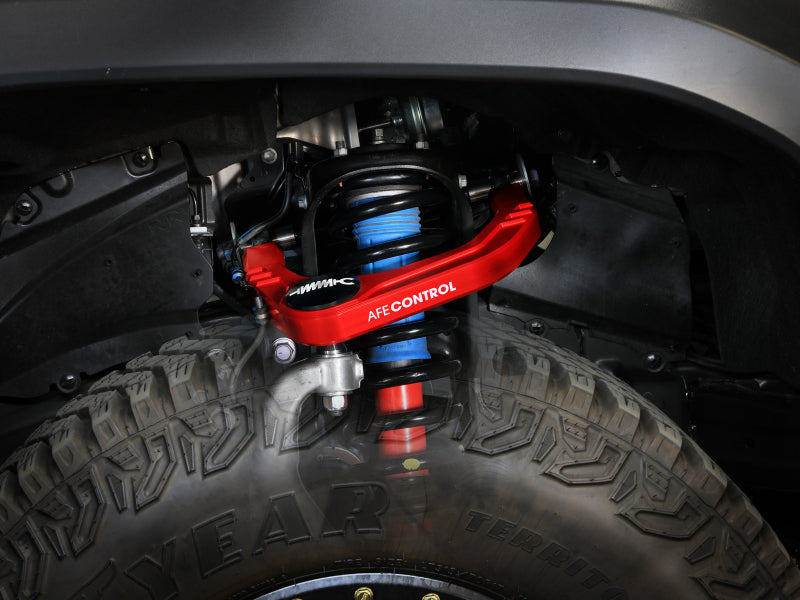 aFe Control 24-26 Toyota Tacoma Upper Control Arms - Set (Red) aFe Suspension Arms & Components  AXOPROS