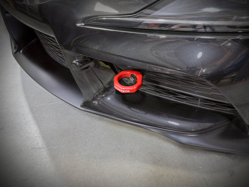 aFe Control Front Tow Hook Red 20-21 Toyota GR Supra (A90) aFe Other Body Components  AXOPROS