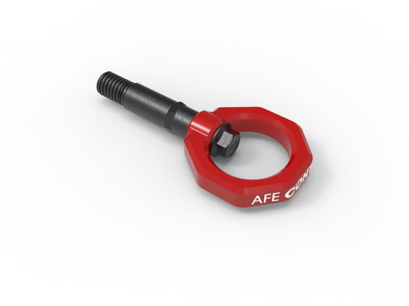 aFe Control Rear Tow Hook Red 20-21 Toyota GR Supra (A90) aFe Other Body Components  AXOPROS