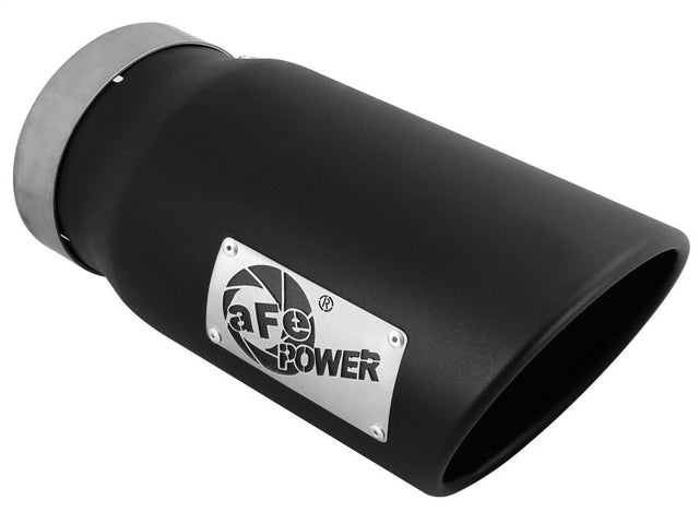 aFe Diesel Exhaust Tip Bolt On Black 5in Inlet x 6in Outlet x 12in Long aFe Catback  AXOPROS