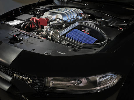 aFe Dodge Charger SRT Hellcat Redeye 21-23 V8-6.2L Track Series Stage-2 Carbon Fiber Intake Pro 5R aFe Cold Air Intakes  AXOPROS