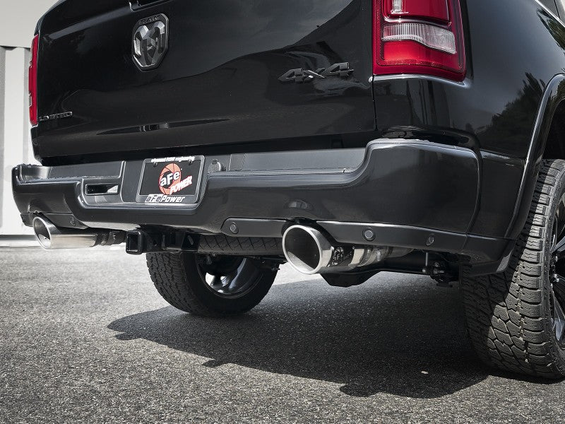 aFe Gemini XV 3in 304 SS Cat-Back Exhaust 19-21 Ram 1500 V8 5.7L Hemi w/ Polish Tips aFe Catback  AXOPROS