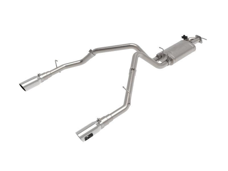 aFe Gemini XV 3in 304 SS Cat-Back Exhaust 19-21 Ram 1500 V8 5.7L Hemi w/ Polish Tips aFe Catback  AXOPROS