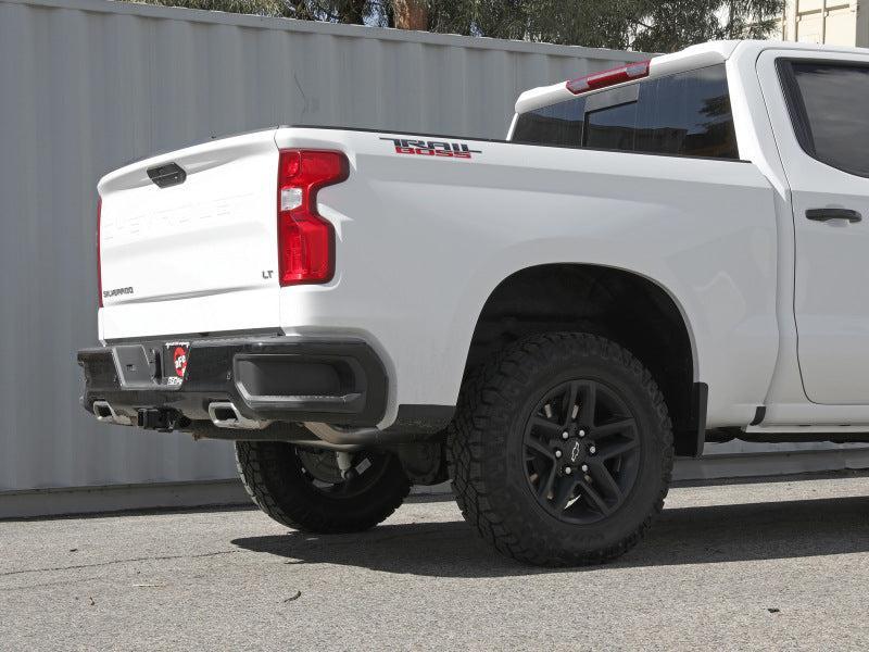 aFe Gemini XV 4in to Dual 3in 304 SS Cat-Back Exhaust w/ Cutout 19-21 GM Silverado/Sierra V8-6.2L aFe Catback  AXOPROS