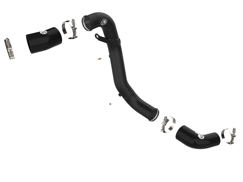 aFe Kia Stinger 18-22 V6-3.3L (tt) BladeRunner Cold Charge Pipe- Black aFe Intercoolers  AXOPROS