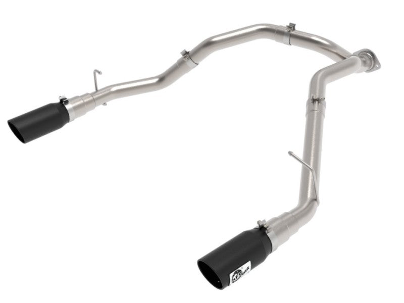 aFe Large Bore-HD 3 IN 409 Stainless Steel DPF-Back Exhaust System w/Black Tip RAM 1500 20-21 V6-3.0 aFe DPF Back  AXOPROS