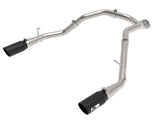 aFe Large Bore-HD 3 IN 409 Stainless Steel DPF-Back Exhaust System w/Black Tip RAM 1500 20-21 V6-3.0 aFe DPF Back  AXOPROS